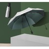 ThreeH Compact Travel Umbrella Automatic Open and Close Silver Coating