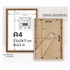 Pix FRAMES A4 Wooden Photo Frame, Frame with Acrylic Glass