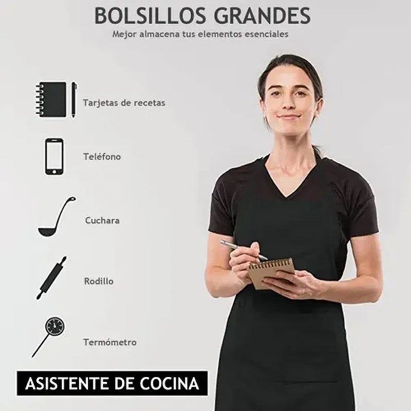 10 Pzs Mandil Delantal Para Chef Meseros Barbería Pintores