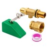 LIUCOGXI 1/2 Inch Brass Float Valve Water Valve with Adapter