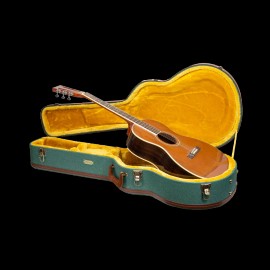 Crossrock Master Series-Wooden 000 12-fret Acoustic Guitar Case-Security Lock - Malachite Blue Tweed