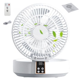 Wall-Mounted Desktop Fan,Compact Table Fan for Efficient Cooling | Desk Fan with Remote Control for Home & Offices Study Work