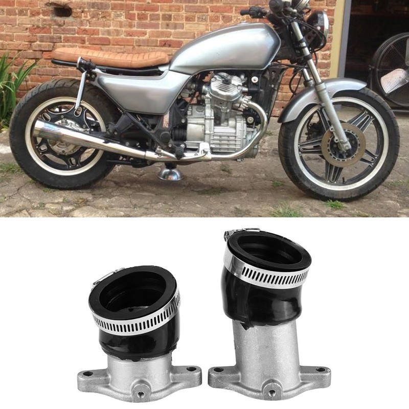 2PCS Aluminum Carburetor Intake Manifold for Honda CX500 1978-1982