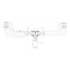 ZM 1-1/2 Inch x 16 Inch Kitchen Sink End Waste