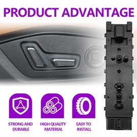 SYudwen 6L2Z14A701FAA Driver Side Power Seat Switch Compatible with Edge, Expedition, Escape, Fusion, Mercury Milan, Explorer, F150, F250, F350, Flex, Navigator, MKX, MKZ, Mountaineer