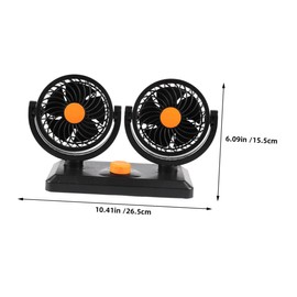 Mikinona Dual Head Car Fan Cooling Fan for Suv and Trucks with Stylish Design for Efficient Air Circulation Vehicles