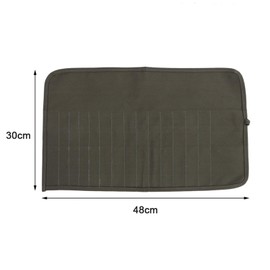 Bolsa para Pinceles de Pintura, Estuche para Pinceles de Aceite, 30 Agujeros Bolsa de Cepillo Portátil de Lona para Colocar Cepillos, Artista Pinceles Soporte, para Acuarela y óleo (30cm x 48cm)