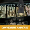 SEWACC Cash Register Money Clips 6Pcs - Universal Cash Box
