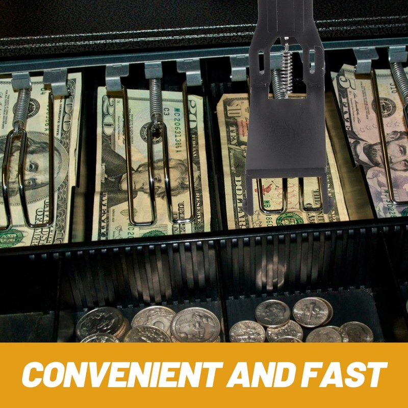 SEWACC Cash Register Money Clips 6Pcs - Universal Cash Box