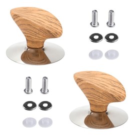 Wooden Pot Lid Knob Cookware Lid Replacement Knobs for Saucepan Lids Frying Pan Oil Pot Pot LidsKit Home Kitchen Supplies 2 pieces