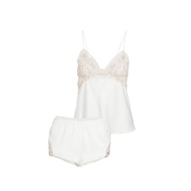 Flora Nikrooz Women's Rosa Cami & Shorts Set, Ivory, White, Off White, M