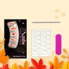 Vopintpy Fall Long Press on Nails Almond Thanksgiving Fake Nails