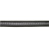 Covalliero Halfter Mustang, Cavezza per Cavalli, Nero/Argento, Poliammide, Full, Taglia