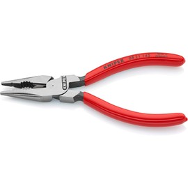 Knipex Needle-Nose Combination Pliers black atramentized, plastic coated 145 mm (self-service card/blister) 08 21 145 SB