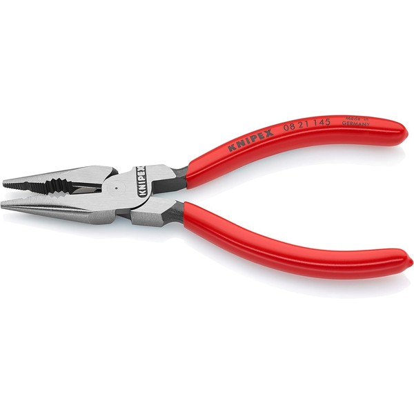 Knipex Needle-Nose Combination Pliers black atramentized, plastic coated 145 mm