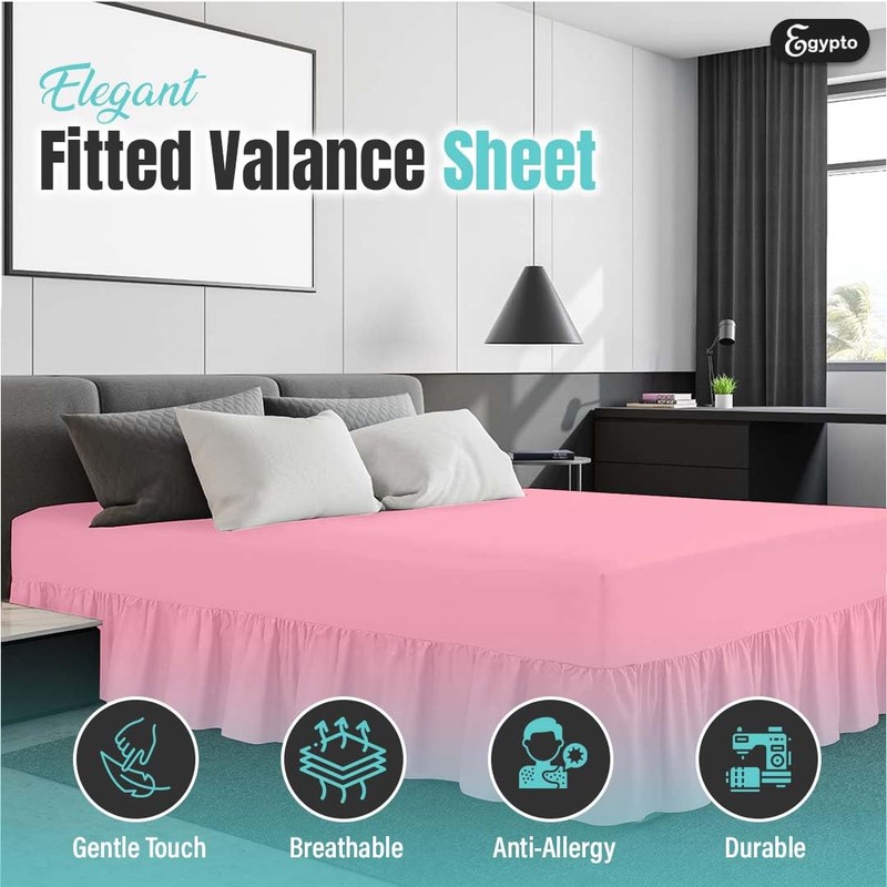 Egypto Plain Dyed Deep 𝐅𝐢𝐭𝐭𝐞𝐝 𝐕𝐚𝐥𝐚𝐧𝐜𝐞 Sheet Single – Easy
