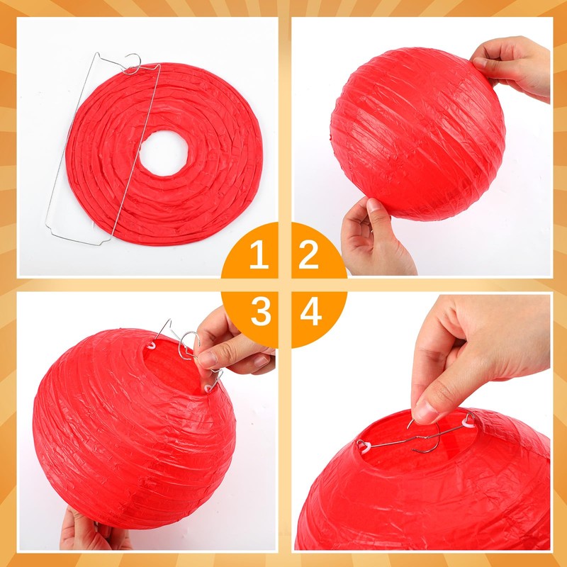 Baquler 12 Pcs Crayon Apple Lanterns, Pencil Back to School