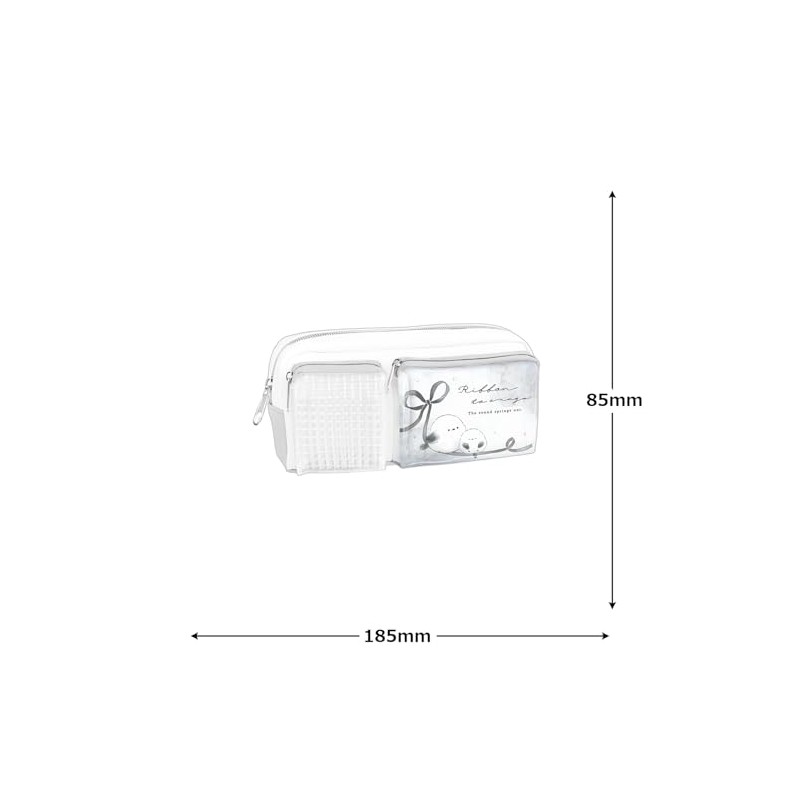 Q-LiA 03113 Coolia Pen Pouch W Clear Pocket Pen Pouch