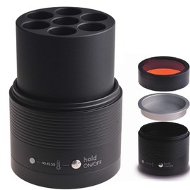 MrHugoo Resin Heater Composite Material Warmer with Light Filter Cover 3 40℃-50℃ Adjustable Temperature