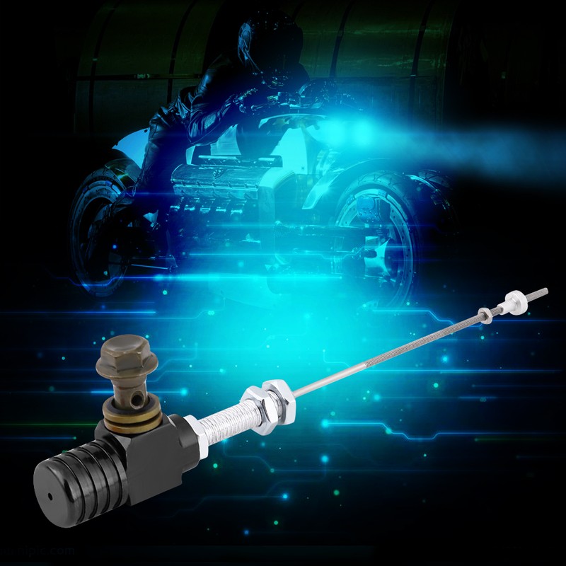 M10x1.25mm Hydraulic Clutch Master Cylinder Brake Pump Black for Motorcycle