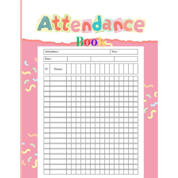 employee attendance log book: Absence Tracker Log for Employers, School