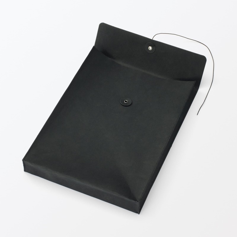 Muji Jeans Label Document Case with Ball String for A4