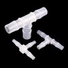 ANPTGHT 1/8" Tee Fitting Equal Barb 3 Way Hose Barb