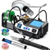 Preciva Soldering Iron Kit, Preciva 927IV Solder Station with Magnifiers