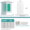 BGment Pure White Curtains 40 Inches Length for Kitchen Windows