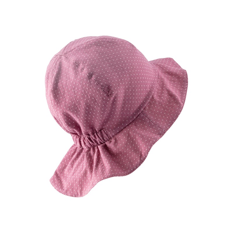 Sterntaler Girls' Children's Reversible Printed Sun Hat with Dots, beige,