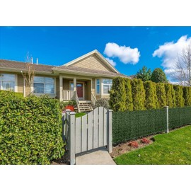 Faux Ivy Privacy Fence Screen 48PCS 20 x 20 Inch Artificial Faux Ivy Hedge Expandable Faux Privacy Fence with 100 pcs Zip Ties Decoration for Wall Screen, Outdoor Garden Wedding(472.5x40 inches)