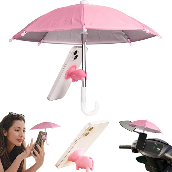 QYEHF Mobile Phone Umbrella, Multifunctional Adjustable Cute Mobile Phone Umbrella