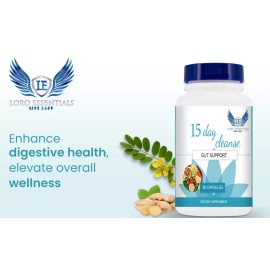 Loro Essentials 15-Day Cleanse Gut Support, Advanced Gut Cleanse Detox for Women & Men