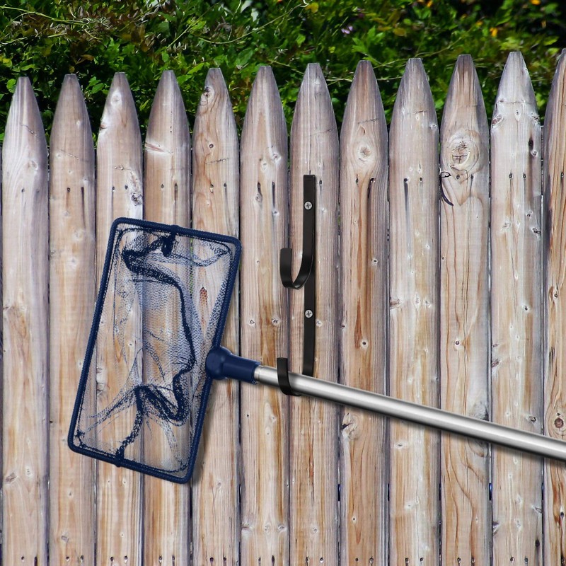 6 Pieces Pool Pole Hook Hanger Swimming Brackets Pool Hook,