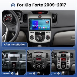 [2+64G] Car Radio for Kia Forte 2009-2017,Android 13 Car Stereo Wireless CarPlay Android Auto,9 Inch Touch Screen Bluetooth Radio GPS WiFi Dual USB FM RDS Radio Backup Camera