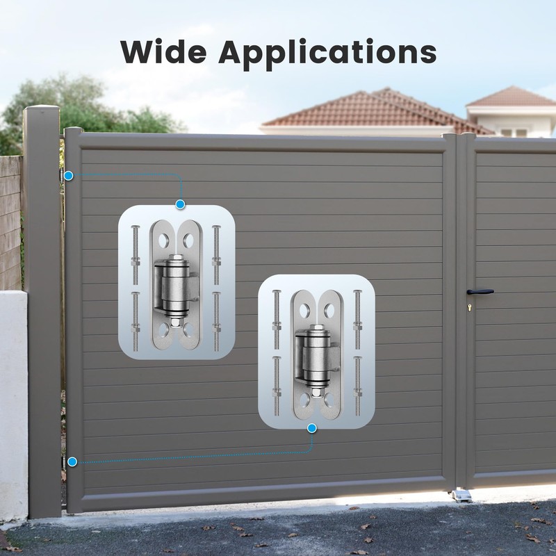 JEXIFY Heavy Duty Gate Hinges with Sealed Bearings and 8