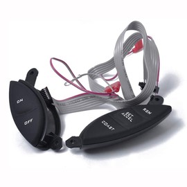 ANCLLO Steering Wheel Cruise Control Switch Button Kit F87Z9C888BB Fits for 1998-2003 Rangre 2001-2005 F150 Mercuyr Mountaineer B3000