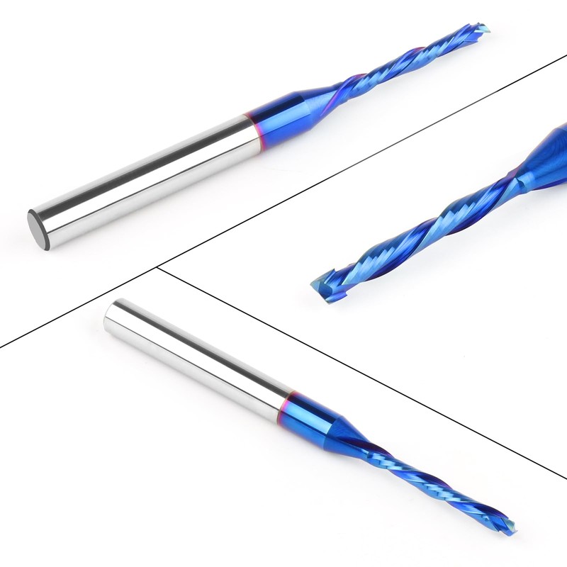 EANOSIC Extra Long 3 inch Spiral Router Bits Up Down