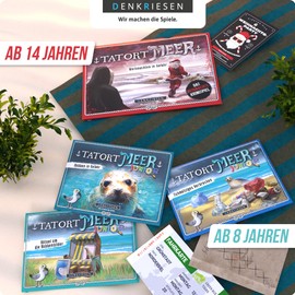 DENKRIESEN - Crime Scene Sea Bundle - Junior Cases + Christmas Case | From 8 Years | Exciting Crime Game for Children | Detective Game | Adventure for Young Investigators | Ideal for the Whole Family