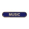 Capricornone Music Gel Domed Blue School Bar Badge