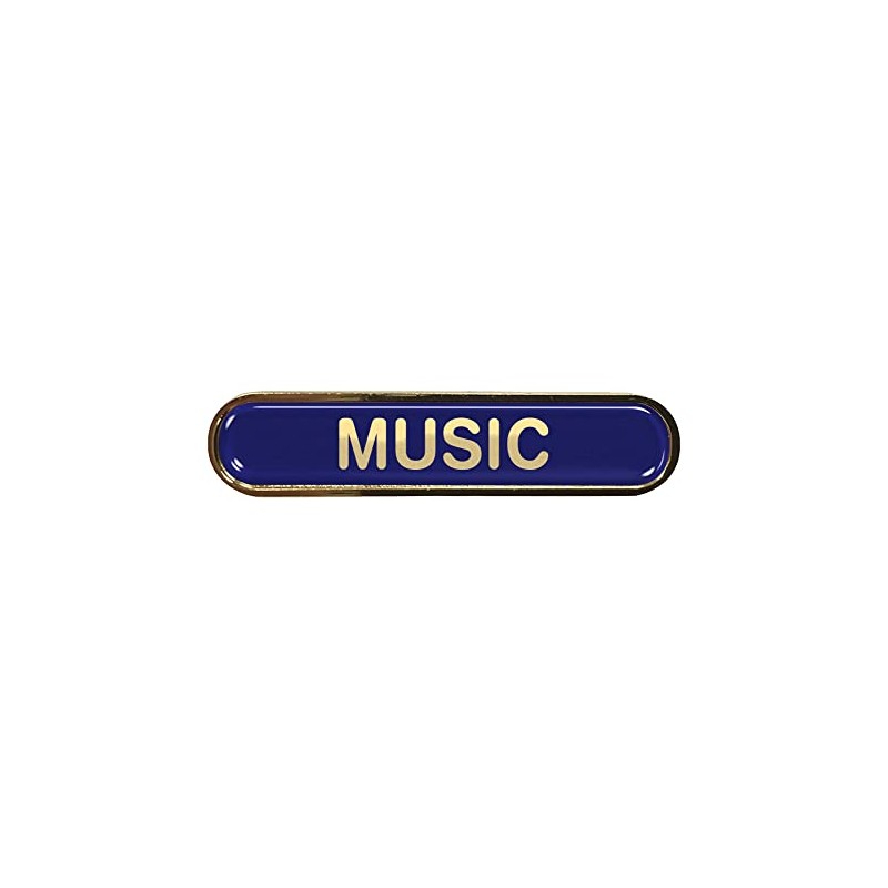 Capricornone Music Gel Domed Blue School Bar Badge