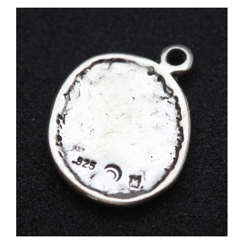 Vintage Sterling Silver OHM Pendant Charm STAMPED Not Scrap Antique