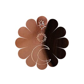 Allereya Boho Moon Earrings Outline Crescent Drop Earrings Hollow Sun Drop Earrings Rose Gold Star Earrings Jewellery for Women and Girls, Rose Gold
