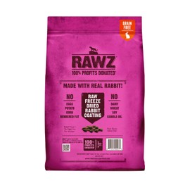 Rawz Real Rabbit Dry Food for Cats with Freeze Dried Coating (3.5 Pounds) Made in USA