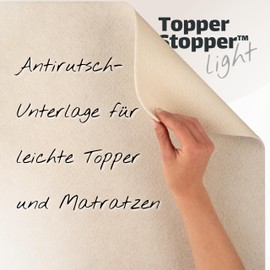 Topper Stopper Light 80 x 190 cm Non-Slip Mat for Box Spring Bed, Mattress Protector, Non-Slip for Light Mattresses, Non-Slip Protection on Box Spring, Bed & Slatted Frame, Solvent and