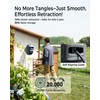 GLAHODEN Retractable Garden Hose Reel 1/2 in x 100 ft,