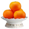 HOULU 7 Inch White Ceramic Buddhist Fruit Plate, Buddhist Supplies