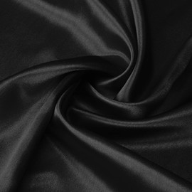 Lirex 2er Set Satin Kissenbezug 40x80cm, kissenbezüge, Weich wie Seidenkissenbezug, Kopfkissenbezug 40x80cm Kissenhülle für Haar und Haut kommt，Oeko-TEX Zertifiziert, Schwarz