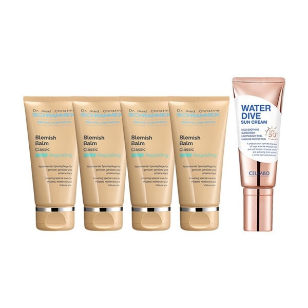 Schrammek Blemish Balm Classic BB Cream 30ml x4 + Cellabo