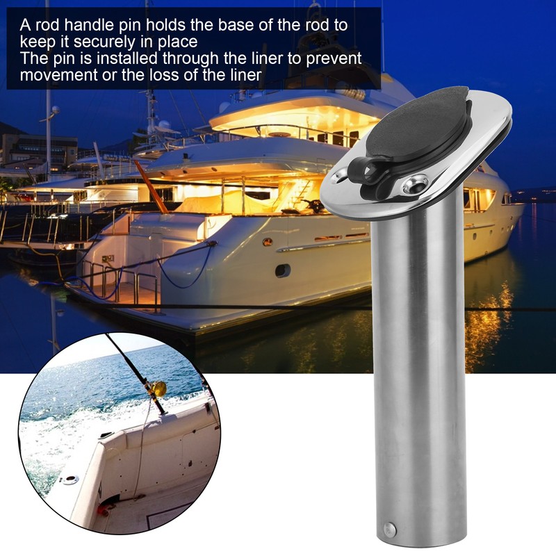 Stainless Steel Flush Mount Rod Holder 30 Degree with PVC